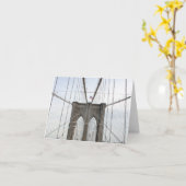 Het Perspectief van de Brug van Brooklyn Kaart (Gele Bloem)