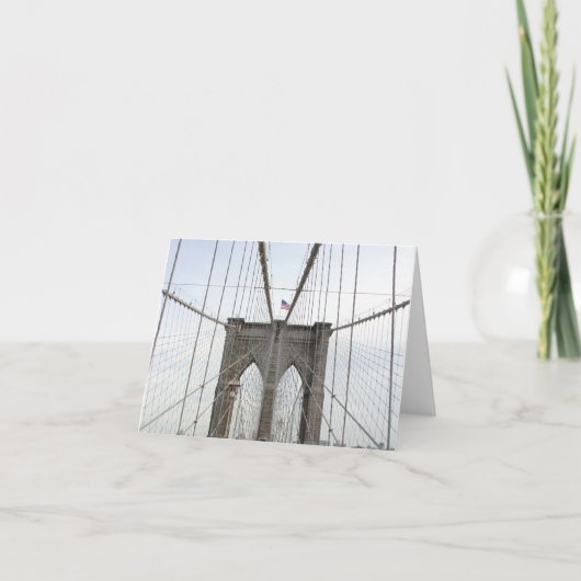Het Perspectief van de Brug van Brooklyn Kaart (Voorkant)