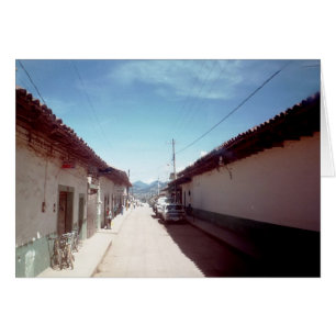 Het perspectief van een straat in Veracruz