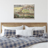 Het perspectief van Nottingham uit het Oosten gegr Canvas Afdruk (Insitu (Slaapkamer))