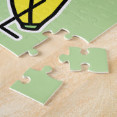 Het pet die van de Kerstman van de banaan de Legpuzzel (Zijkant)