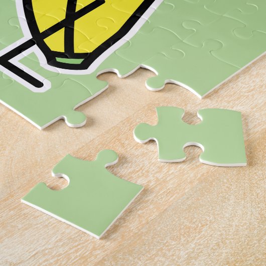 Het pet die van de Kerstman van de banaan de Legpuzzel (Zijkant)