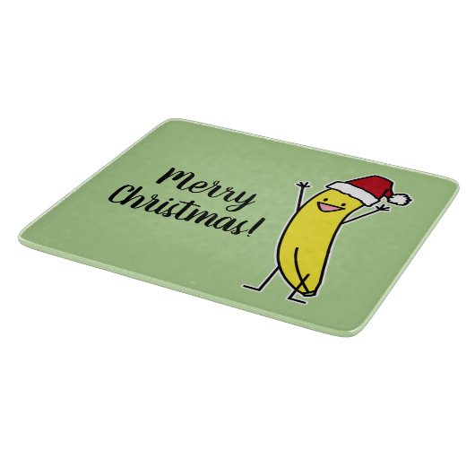 Het pet die van de Kerstman van de banaan de Snijplank (Hoek)