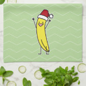 Het pet die van de Kerstman van de banaan de Theedoek (Gevouwen)