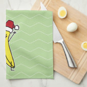 Het pet die van de Kerstman van de banaan de Theedoek (Quarter Fold)