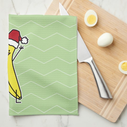 Het pet die van de Kerstman van de banaan de Theedoek (Quarter Fold)