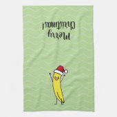 Het pet die van de Kerstman van de banaan de Theedoek (Verticaal)