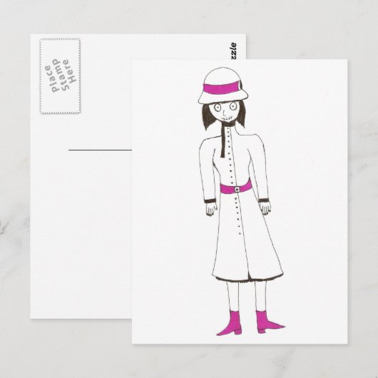 Het Pet en het Wapenmeisje Briefkaart (Voorkant / Achterkant)