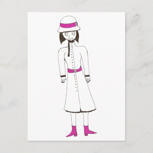 Het Pet en het Wapenmeisje Briefkaart (Voorkant)