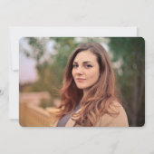 Het pet gaat naar beneden Modern Foto Afstuderen Kaart (Achterkant)