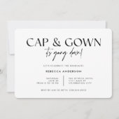 Het pet gaat naar beneden Modern Foto Afstuderen Kaart (Voorkant)