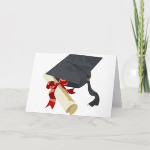 Het Pet & het Diploma van afstuderen Kaart