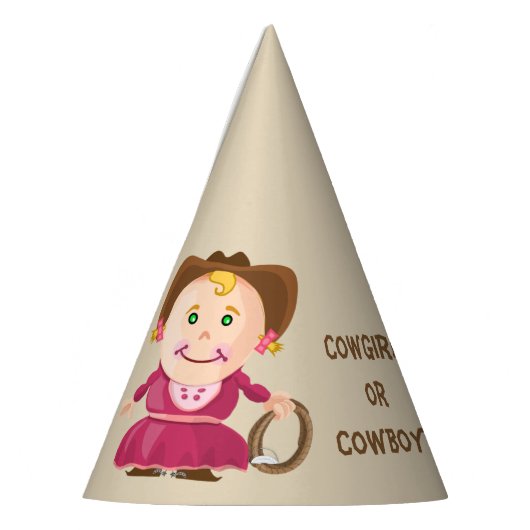 Het Pet van Cowgirl of Cowboy Gender onthulling Feesthoedjes (Links)