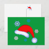 Het Pet van de Kerstman Feestdagenkaart (Voorkant / Achterkant)
