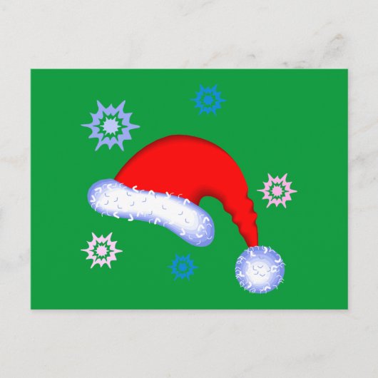 Het Pet van de Kerstman Feestdagenkaart (Voorkant)