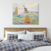 Het Pet van een clown Canvas Afdruk (Insitu (Slaapkamer))