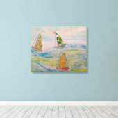Het Pet van een clown Canvas Afdruk (Insitu (Houten vloer))