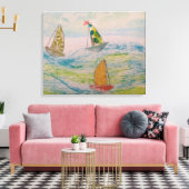 Het Pet van een clown Canvas Afdruk (Insitu (Woonkamer))