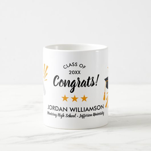 Het Pet van het Afstudeerder van het Afstuderen va Koffiemok (Center)