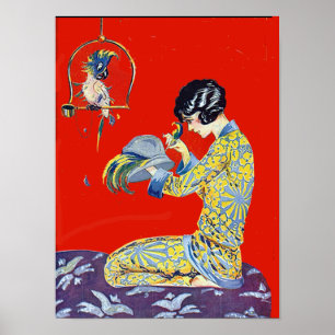 Het pet vintage poster