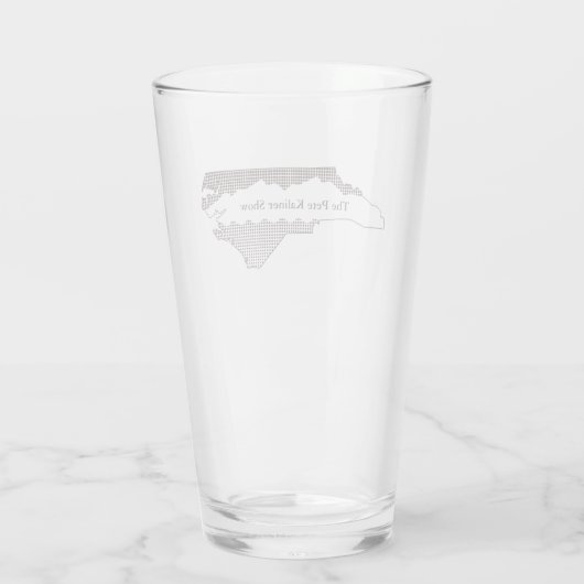 Het Pete Kaliner Show pint glas (Achterkant)