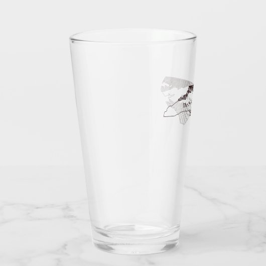 Het Pete Kaliner Show pint glas (Rechts)