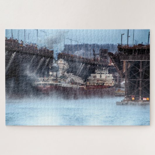 Het Philip R Clarke-schip in Two Harbors Minnesota Legpuzzel (Horizontaal)