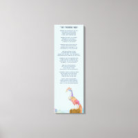 Het Phoenix Way gedicht op gewikkeld doek