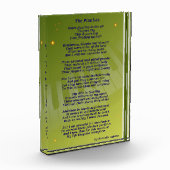 Het pianistisch acrylblok fotoblokken (Links)