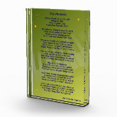 Het pianistisch acrylblok fotoblokken (Rechts)