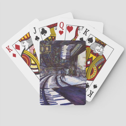 Het piano afstoffen pokerkaarten (Achterkant)
