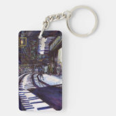 Het piano afstoffen sleutelhanger (achterkant)