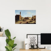 Het Piazza della Signoria in Florence Poster (Thuiskantoor)