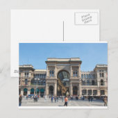 Het Piazza Duomo-plein in Milaan, Italië Briefkaart (Voorkant / Achterkant)