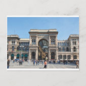 Het Piazza Duomo-plein in Milaan, Italië Briefkaart (Voorkant)