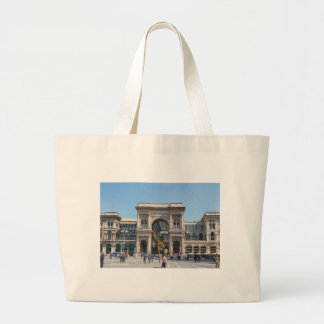 Het Piazza Duomo-plein in Milaan, Italië Grote Tote Bag