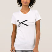 Het pictogram Scissors knippen T-shirt (Voorkant)
