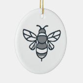 Het Pictogram van de Bij van de hommel Keramisch Ornament (Rechts)