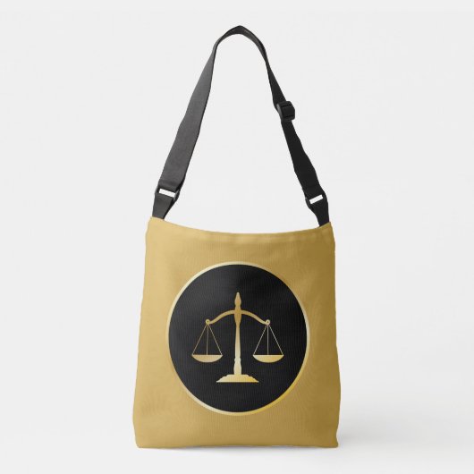 Het Pictogram van de Wet (Schaaltjes van Justitie) Crossbody Tas (Voorkant)