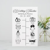 Het pictogram van de Wigerroute van het huwelijk C Briefpapier (Staand voorkant)