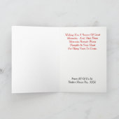 Het Pictogram van het brandweerkorps past Feestdagen Kaart (Binnen)