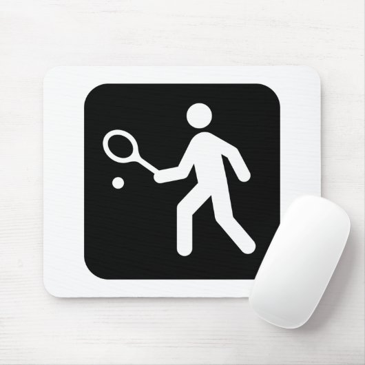 Het Pictogram van het Racketball van het tennis Muismat (Met muis)