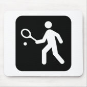 Het Pictogram van het Racketball van het tennis Muismat (Voorkant)