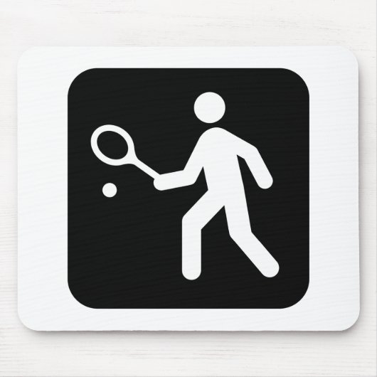 Het Pictogram van het Racketball van het tennis Muismat (Voorkant)