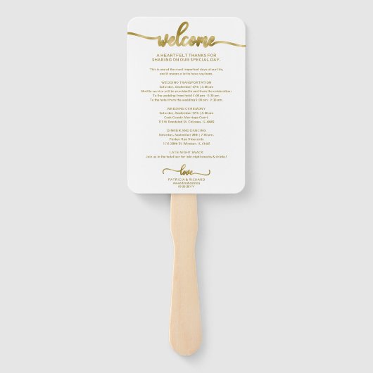 Het pictogram van het Wigenaarpictogram Chic het B Handwaaier (Achterkant)