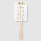 Het pictogram van het Wigenaarpictogram Chic het B Handwaaier (Voorkant)