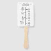 Het pictogram van het Wigenaarpictogram Chic het B Handwaaier (Voorkant)