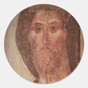 Het Pictogram van Jesus-Christus van Rublev Ronde Sticker