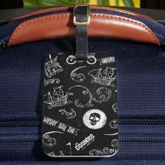Het Pictogrampatroon van Goonies Bagagelabel (Voorkant Insitu 2)