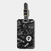 Het Pictogrampatroon van Goonies Bagagelabel (Voorkant verticaal)